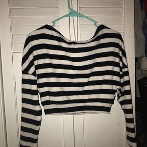 Cropped off the shoulder shirt